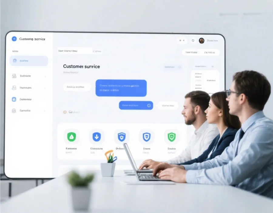 客戶支援流程示意圖